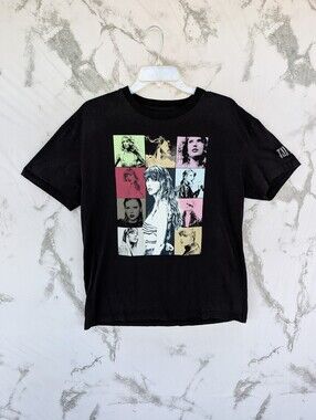 Taylor Swift The Eras Tour Black Graphic Concert Tee Official Merch Small